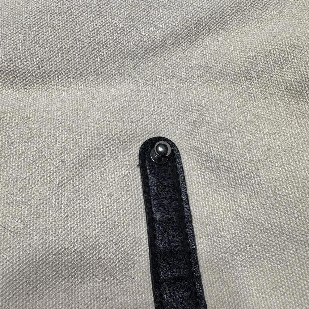 Deux Lux Anthropologie Canvas Vegan Leather Trim Backpack Strap Bag Lightweight - Picture 12 of 12